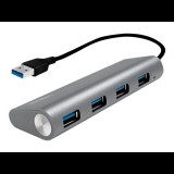 LogiLink USB 3.0, 4-port hub, aluminium ház (UA0307) (UA0307)