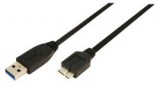 LogiLink USB 3.0 csatlakozó kábel A->B Micro 2x male 2.00 méter