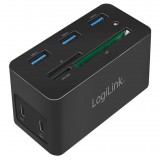 Logilink USB 3.2 Gen 1, Docking Station, USB-C, 10-Port, w/PD, mini, black (UA0370)