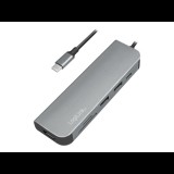 Logilink USB 3.2 Gen 1, Docking Station, USB-C, 6-Port, w/PD, cable version (UA0343)
