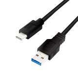 Logilink USB 3.2 Gen1 Type-C cable C/M to USB-A/M 0,5m Black CU0167
