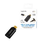Logilink USB-adapter, USB-C és 3,5 mm-es (TRRS) 4 pólusú audioadapter (UA0356) (UA0356)