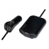 LogiLink USB autós töltő első és hátsó üléshez 2x2 USB port 2x1 (PA0149)