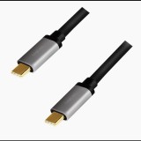 LogiLink USB-C - USB-C kábel 1,5m fekete (CUA0106) (CUA0106)