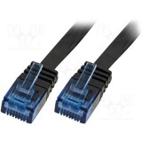 Logilink UTP CAT5e lapos patch kábel 2 m (fekete)