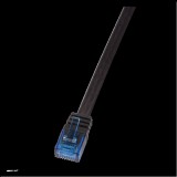 Logilink UTP CAT5e lapos patch kábel 3 m (fekete)