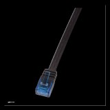 Logilink UTP CAT6 lapos patch kábel 0,5 m (fekete)