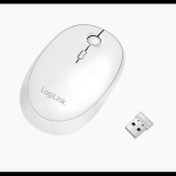 Logilink Vezeték nélküli Bluetooth egér fehér (ID0205) (ID0205)