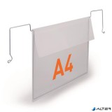 Logisztikai zseb, A4, fekvő, DURABLE, dróttal, áttetsző