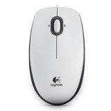 Logitech B100 Optical USB Mouse White 910-003360