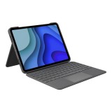 Logitech billenty&#369;zet - folio touch ipad air (4th gen.) oxfordi szürke, uk 920-009968