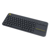 Logitech Billentyűzet - K400 Plus (Vezeték nélküli, USB, Touchpad, magyar, fekete)