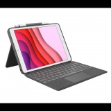 Logitech Combo Touch iPad 7. és 8. gen tok + angol UK billentyűzet szürke (920-009629) (920-009629) - Tablet tok