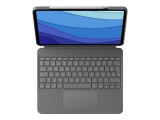 Logitech Combo Touch QWERTY Angol nemzetközi Smart Connector Szürke
