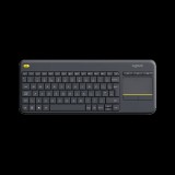 Logitech Cordless K400 Plus Touch (German, USB, fekete)