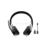 Logitech Fejhallgató 2.0 - Zone 900 Bluetooth Qi töltés Mikrofon (981-001101)