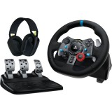 Logitech G29 Driving Force PC/PS4/PS5 kormány + G435 vezeték nélküli fejhallgató csomag (991-000539)