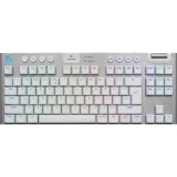 Logitech G915 X LIGHTSPEED TKL vezeték nélküli mechanikus gamer RGB billentyűzet (US, fehér)