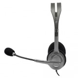 LOGITECH Headset 2.0 - H110 Stereo Wired Mikrofonos, Szürke 981-000472