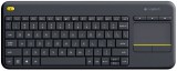Logitech K400 Plus Tv billentyűzet Otthoni Vezeték nélküli RF QWERTY Brit angol Fekete
