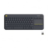 Logitech K400 Plus vezeték nélküli angol billentyűzet fekete (920-007145)