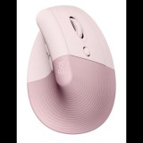 Logitech Lift függőleges ergonómikus vezeték nélküli egér rózsaszín (910-006478) (910-006478)