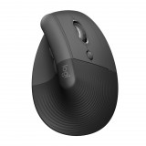 Logitech Lift jobbkezes függőleges ergonómikus vezeték nélküli egér grafitszürke (910-006473) (910-006473)