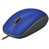 LOGITECH M110 Wired Mouse - SILENT - BLUE - USB (910-005488) - Egér