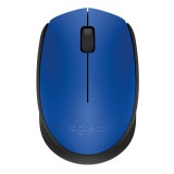 Logitech M171 vezeték nélküli egér, 1000 DPI, USB, kék - 910-004640