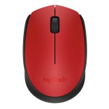Logitech M171 vezeték nélküli egér, 1000 DPI, USB, piros - 910-004641