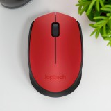 Logitech M171 Vezeték nélküli egér Piros