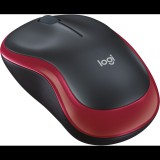 Logitech M185 Vezeték Nélküli Egér Piros (910-002237)