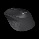 Logitech M330 Silent Plus cordless optikai egér (USB, fekete)