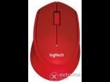 Logitech M330 Silent Plus vezeték nélküli egér, piros
