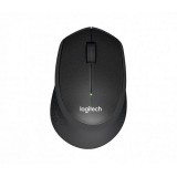 Logitech M330 Silent Plus Wireless Mouse Black Egér