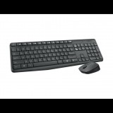 Logitech MK235 Wireless Keyboard and Mouse Combo billentyűzet Egér mellékelve Vezeték nélküli RF Görög Szürke (920-007915)