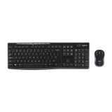 Logitech MK270 vezeték nélküli billentyűzet-egér páros, gravírozott HU kiosztás, fekete - 920-004526