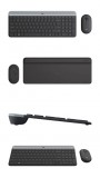 Logitech MK470 Slim Wireless Keyboard and Mouse Combo Graphite UK 920-009202