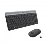 Logitech MK470 vezeték nélküli US billentyűzet + optikai egér (920-009204) (920-009204)