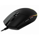 Logitech Mouse Wired G203 LIGHTSYNC, 6 Buttons, 8000 DPI, Black EU (910-005796)