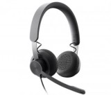 Logitech MSFT Teams Zone Wired mikrofonos fejhallgató fekete (981-000870)