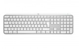 Logitech MX Keys S for Mac, Wireless (RF + Bluetooth), Multi Device, (US), Fehér, Vezeték nélküli billentyűzet