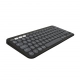 Logitech Pebble Keys 2 K380s billentyűzet RF vezeték nélküli + Bluetooth QWERTY Nemzetközi amerikai Grafit (920-011851)