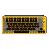 Logitech POP Keys vezeték nélküli német (Qwertz) billentyűzet Blast - sárga-fekete (920-010719)