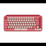 Logitech POP Keys vezeték nélküli olasz (Qwerty) billentyűzet Heartbreaker - rózsaszín-bordó (920-010727) (920-010727) - Billentyűzet