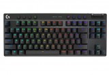 Logitech PRO X TKL, LightSpeed, Mechanikus, RGB világítás, Wireless (RF + Bluetooth), (US), Gaming, Fekete, Vezeték nélküli billentyűzet