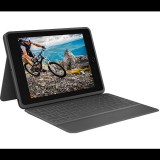 Logitech Rugged Folio iPad (7. gen) 10.2" tok + angol UK billentyűzet szürke (920-009319) (920-009319)