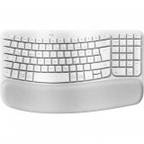 Logitech Wave Keys billentyűzet Irodai RF vezeték nélküli + Bluetooth QWERTZ Német Fehér (920-012284)