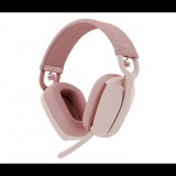 Logitech Zone Vibe 100 Headset Vezeték nélküli Fejpánt Hívás/zene Bluetooth Rózsaszín (981-001224)
