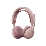 Logitech Zone Wireless 2 ES Headset Vezetékes és vezeték nélküli Fejpánt Hívás/zene USB C-típus Bluetooth Rózsa